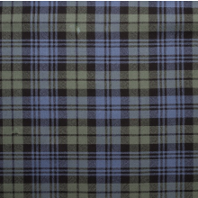 (Campbell Faded Weathered) 100% Wool Scottish Made To Order Tartan T Bar Cufflinks - A-C TARTANS