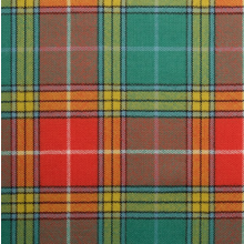 (Buchanan Old Sett) 100% Wool Scottish Made To Order Tartan T Bar Cufflinks - A-C TARTANS