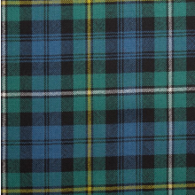 (Campbell Argyll Ancient) 100% Wool Scottish Made To Order Tartan T Bar Cufflinks - A-C TARTANS