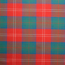 (Chisholm Ancient) 100% Wool Scottish Made To Order Tartan T Bar Cufflinks - A-C TARTANS