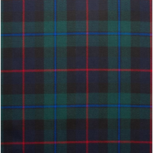 (Campbell Cawdor Modern) 100% Wool Scottish Made To Order Tartan T Bar Cufflinks - A-C TARTANS