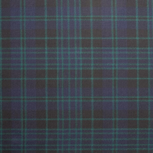 (Clergy Blue Ancient) 100% Wool Scottish Made To Order Tartan T Bar Cufflinks - A-C TARTANS