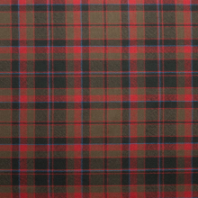 (Cumming Hunting Weathered) 100% Wool Scottish Made To Order Tartan T Bar Cufflinks - A-C TARTANS