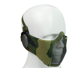 Tactical Airsoft Masks Metal Steel Mesh Ear Protection E Field Hunting Military War Games Tactical Shooting Paintball Mask/W L/One Size