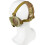 Tactical Airsoft Mask Foldable Metal Bottom Half Steel Mesh Half Face Shield Hearing Protection Cp 2