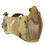 Tactical Airsoft Mask Foldable Metal Bottom Half Steel Mesh Half Face Shield Hearing Protection Cp 1