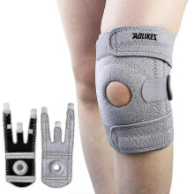 (Style D, Grey) Comfortable Knee Support Knee Brace Knee Support for Pain Relief,Fitness,Weightlifting,Hiking,Sports Tw