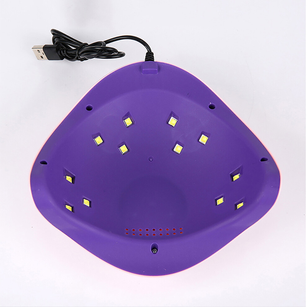 UV LED Nail Lamp 12 Beads, Professional Gel Polish Dryer for Home & Salon