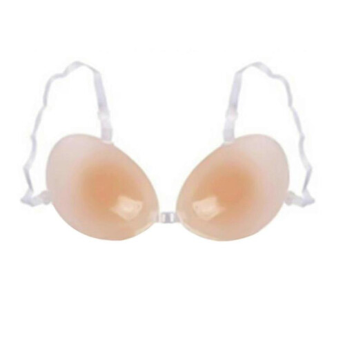 (4) Invisible Strap Breast Enhancer Self Adhesive Silicone Push Bra Size A B C D Up Tw
