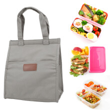 Lunchbag aus Aluminiumfolie 25x27cm Grau, große Kapazität.