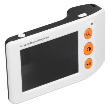 Lupa electrónica de video portátil de 3,5 pulgadas 2-25x 32 GB blanca