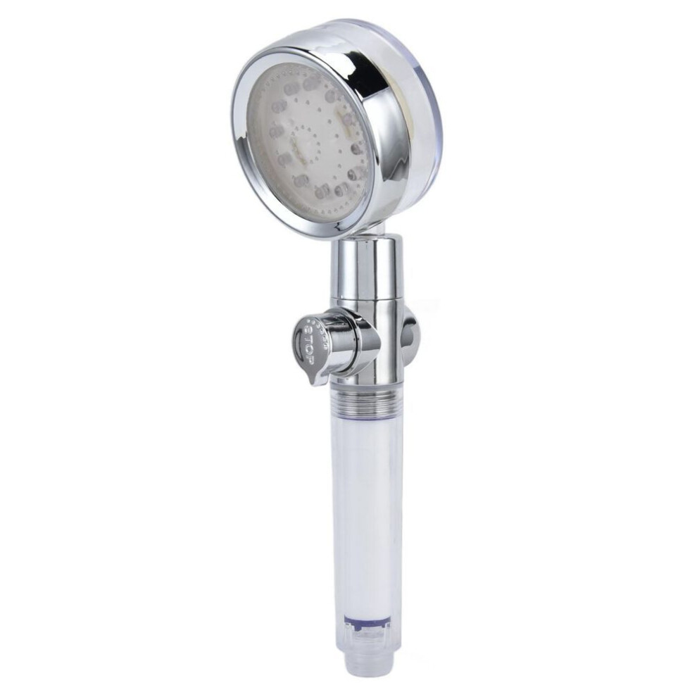 Colorful Led Shower Filter Handheld Shower Heads With Hydraulic Pressure Controlled