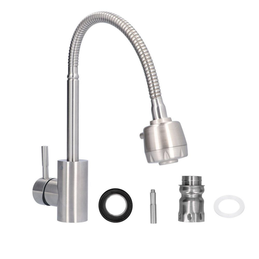 Stainless Steel Universal Water Faucet Bathroom Basin Sink Hot And Cold Water Tap With 2 Gear For