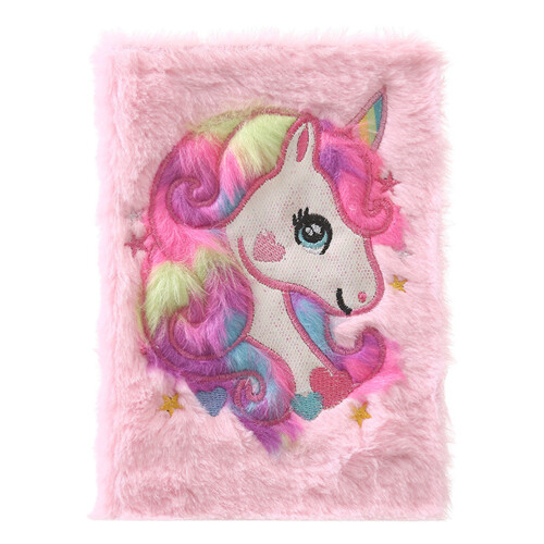 Flauschiges Plüsch-Notizbuch 21,5  14,8 cm Reisetagebuch 1