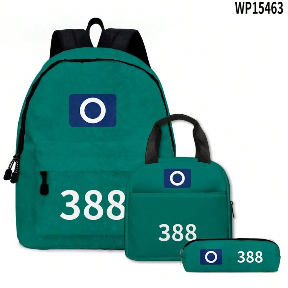 (7 styles: school bag + lunch bag + pencil case, Lunch Pack) 3D new product rag fish backpack school bag pencil case shoulder bag three-piece set-image-OPC-PJ6CBBV-NEW