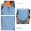 Hellblaues Tuniktop Größe M 100% Polyester Casual 3