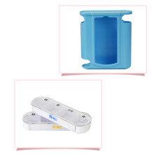 7-Tage-Pillenbox 7-Schichten 130x115x40mm Blau/Weiß