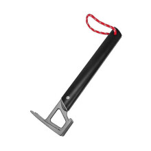 Black Multifunctional Hammer Aluminum Alloy Handle Stainless Steel Hammer Camping Tent Canopy Nail Puller Hammer Hammer