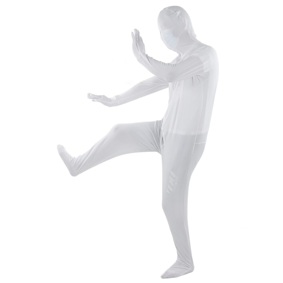 Full Body Photography Suit Unisex 170Cm Stretch Bodysuit For Creative Shots White 7671329301449