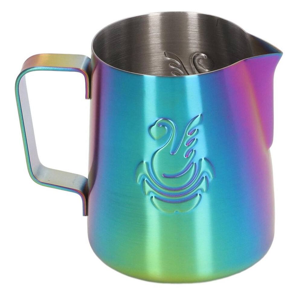 Milk Frother Pitcher 380ml Food Grade Stainless Steel Eagle Spout Multifunction Milk Frother Cup