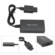 Convertidor de N64 a HDMI, 720P-1080P, negro