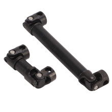 Steel Drive Shafts for 1/24 RC Car, Black, Adjustable 32.5-41mm