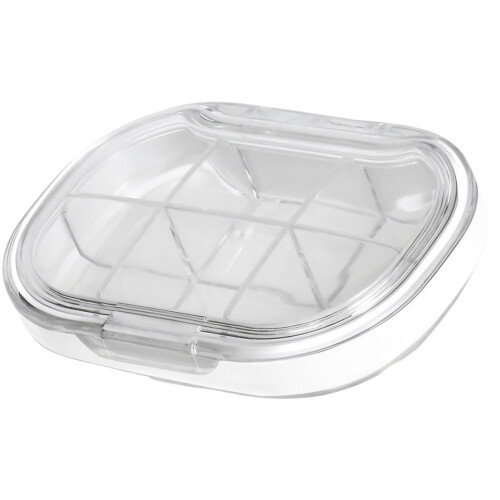 Große transparente weiße Pillendose 7.1oz Mini-Reisegröße 2
