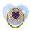 Herz-Rhinestone-Schnuller 6-18 Monate Blau PP/Silikon 2