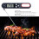Digital Food Thermometer Foldable BBQ Grill Cooking Temp Meter, Black 7