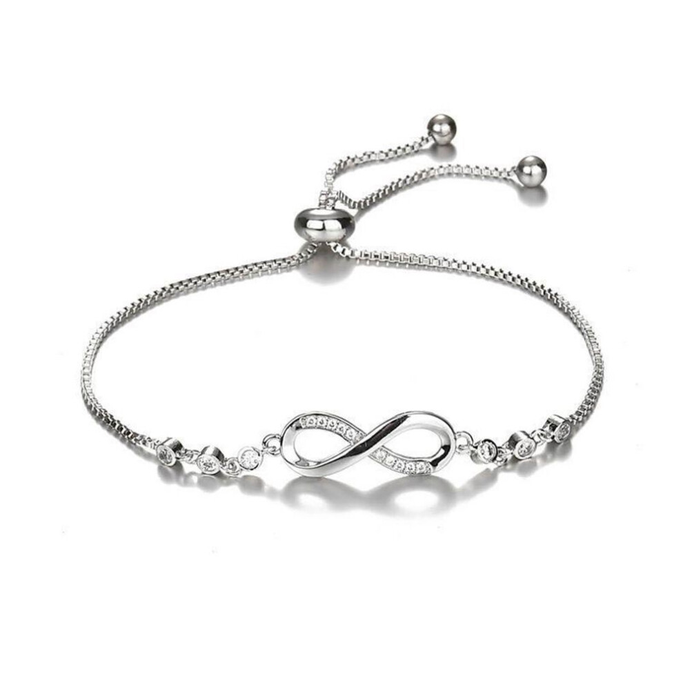 Fashionable Rhinestone Bracelet Women Alloy Adjustable Exquisite Unique Pendant Bracelet Jewelry