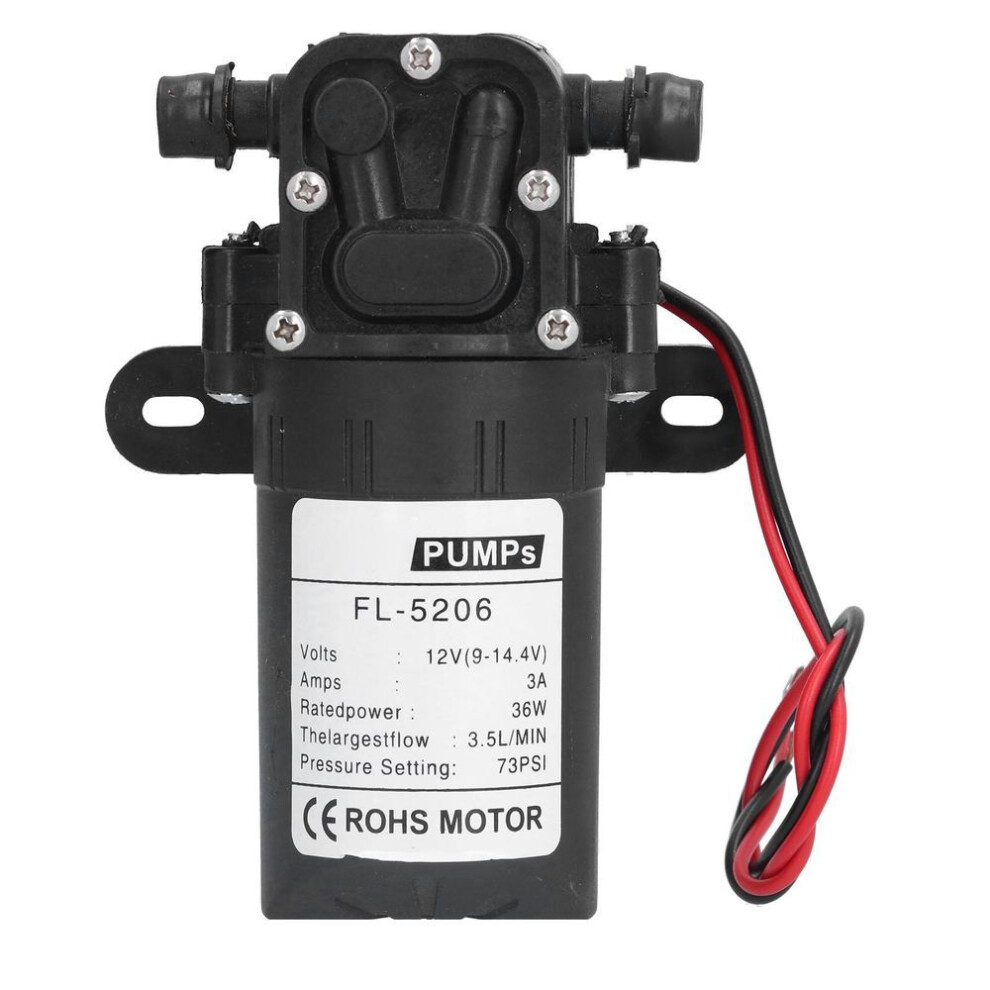 Straight Tube Diaphragm Pump Dc12v 36w 73psi Agricultural Electric Sprayer Dc Water Pump Accessory