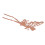 Braune Eisen-Gartenfee-Dekoration 26x27x1 cm 10