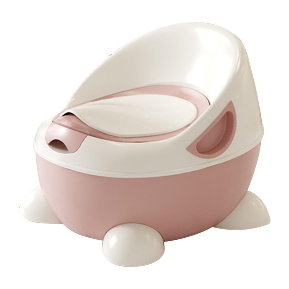 (pink) Children Toilet Cute Shape Smooth Edges Slip Resistant Comfortable Potty Training Toilet For Baby