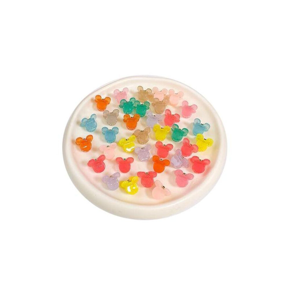 36pcs Cute Mini Hair Claw Clip Baby Girl Multicolor Exquisite Cartoon Hair Clip Accessories For