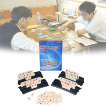 Playing Rummikub Language Cards Strategy Interactive Cognitive Game Party Family