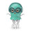(Green) Jellyfish Musical Glasses Interactive Toy For Kids With Lighting Relief Stress 1