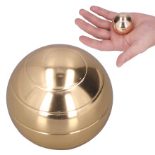 Bola giroscópica de aleación de 45 mm dorada juguete para la punta del dedo