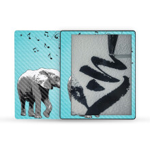 Mightyskins en fibre de carbone compatible avec Amazon Kindle Scribe (2022) Emballage complet -    l   phant musical | Finition en fibre de carbone t