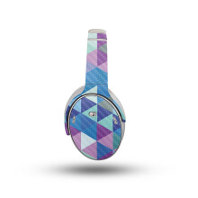 Casque en fibre de carbone compatible avec les couteurs Bose QuietComfort (2023) - Kalidoscope violet - couverture de dcalcomanie enveloppe de