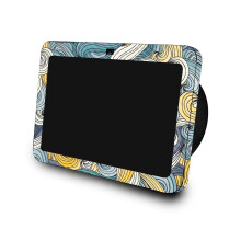La peau en fibre de carbone compatible avec Amazon Echo Show 8 (3e g n ration 2023) - Turbulence - Premium 3M Vinyl Protective Wrap Decal Cover -