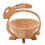 Cesta plegable de frutas de bambú 30272cm Madera 650g 11