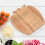 Cesta plegable de frutas de bambú 30272cm Madera 650g 14