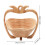 Cesta plegable de frutas de bambú 30272cm Madera 650g 2