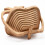 Cesta plegable de frutas de bambú 30272cm Madera 650g 10