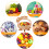 Cesta plegable de frutas de bambú 30272cm Madera 650g 6