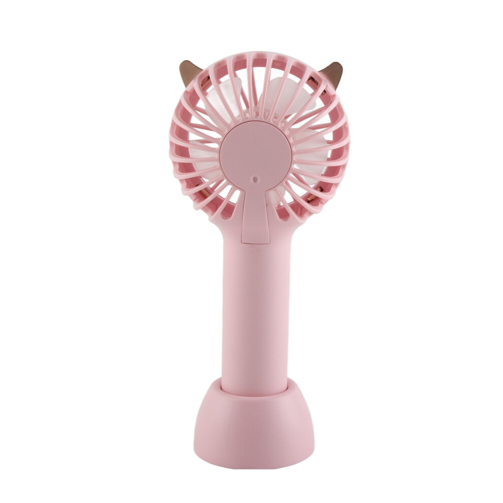 Portable Rechargeable Handheld Fan with Colorful Light, 3 Gear, 3-6H Battery-image-OPC-PJ6CWBW-NEW