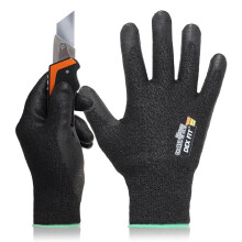 DEX FIT Level 5 Cut Resistant Gloves Cru553 Prime - 3D-Comfort Fit Firm Grip Thin & Lightweight Touchscreen Compatible Durable Breathable M