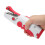 Portable Handheld Sewing Machine Mini Double Needle DIY Red, 24.5x7cm 13