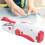 Portable Handheld Sewing Machine Mini Double Needle DIY Red, 24.5x7cm 16