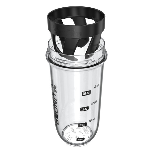 Under Armour Under Armour UA 24oz Clarity Shaker Bottle Clear/Black Osfa 2